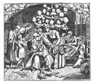 martin luther and božićno drvo