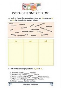 predlozi sa vremenskim značenjem, prepositions of time "predlozi sa vremenskim značenjem, prepositions of time"