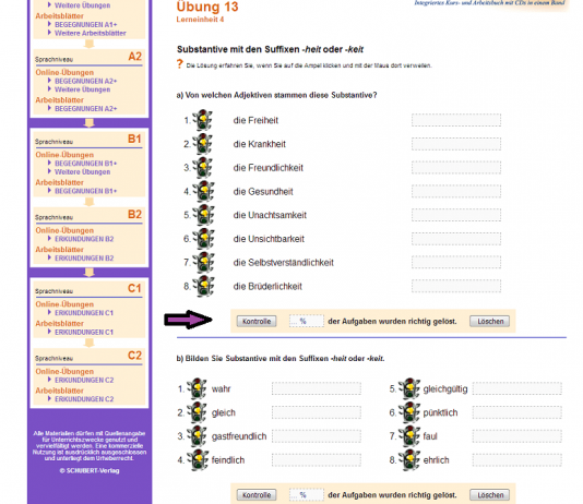Online Aufgaben Deutsch Als Fremdsprache Nemački | abc - amarilisonline