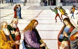 Sveti Petar, stena i petrolej Sveti Petar Isus Hrist predaje ključeve svoje crkve Svetom Petru