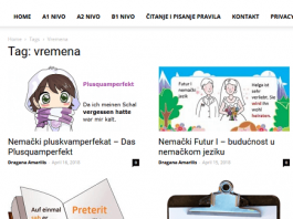 Vremena u nemačkom jeziku – tabela vremena u nemačkom