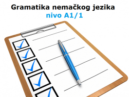 Gramatika nemačkog jezika – nivo A1/1 gramatika nemačkog jezika A1