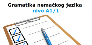 Gramatika nemačkog jezika – nivo A1/1 gramatika nemačkog jezika A1