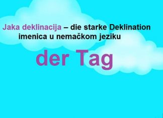 Jaka deklinacija imenica u nemačkom jeziku – die starke Deklination jaka deklinacija imenica u nemačkom jeziku