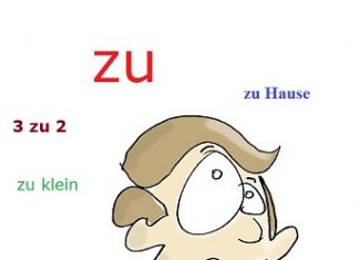 zu nemački predlog i ostalo – primeri, upotreba značenje